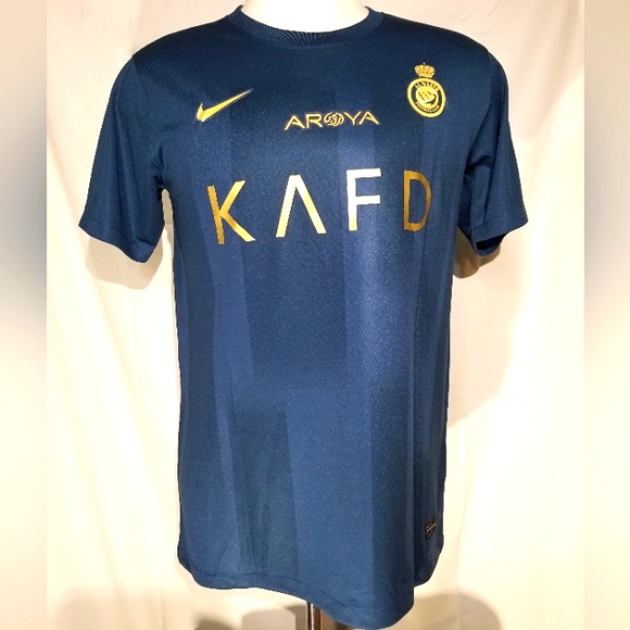 Soccer jersey Al Nassr navy blue Ronaldo number 7 nike, slim fit. - Picture 2 of 9